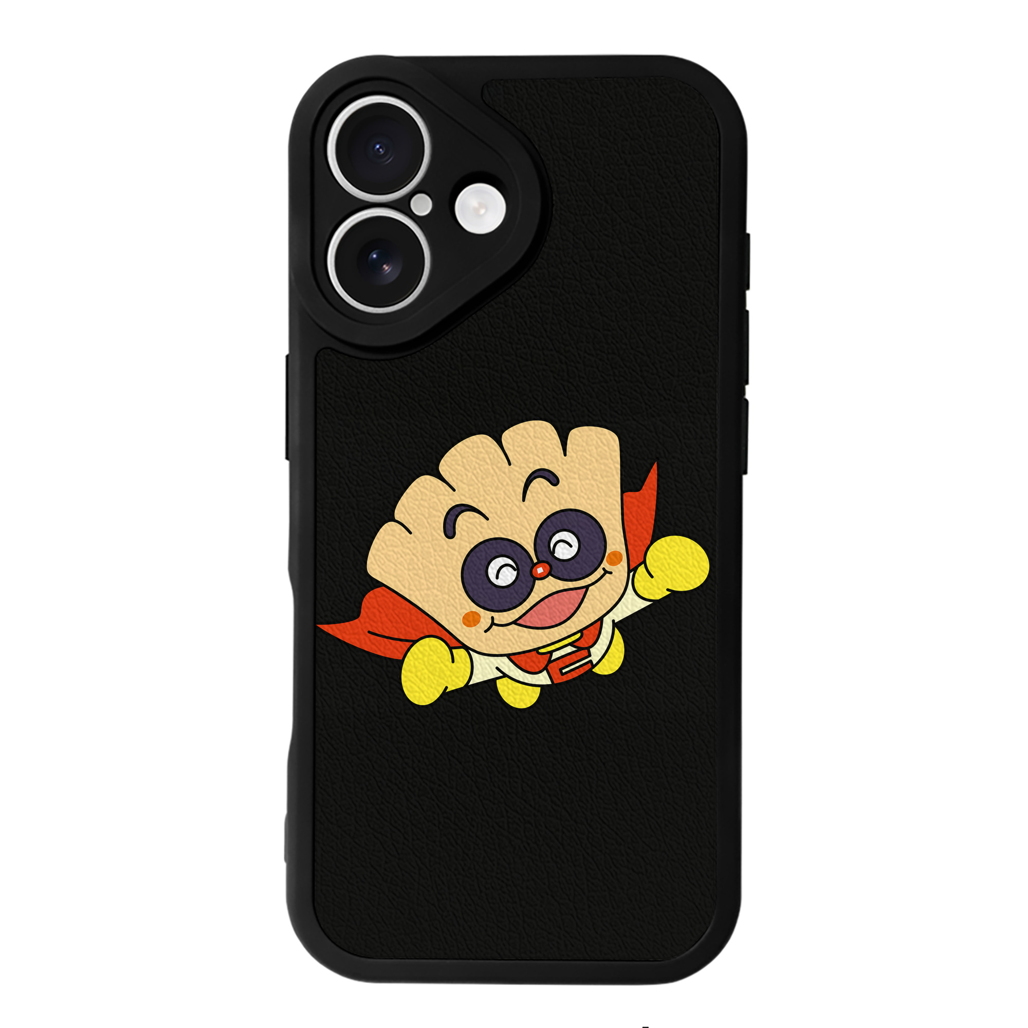 （画像用） アンパンマン Anpanman 【iPhone 16シリーズ対応】シリコンスマホケース（レザー調） 材質：シリコン